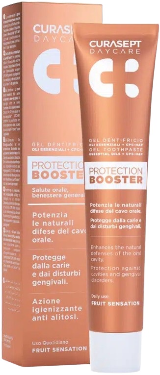 CURASEPT DAYCARE DENTIFRICIO PROTECTION BOOSTER FRUIT SENSATION 75 ML