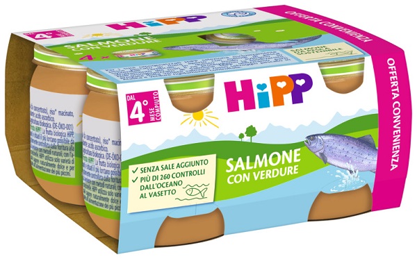 HIPP SALMONE CON VERDURE 4 X 80 G