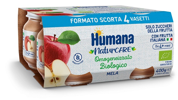 HUMANA OMOGENEIZZATO MELA BIO 4 X 100 G