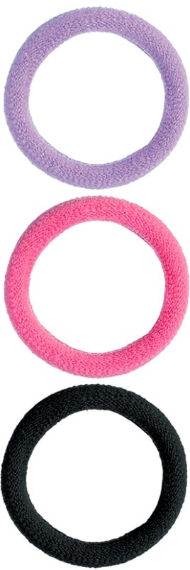 TROUSS 63 ELASTICO PER CAPELLI NERO/FUCSIA/VIOLA