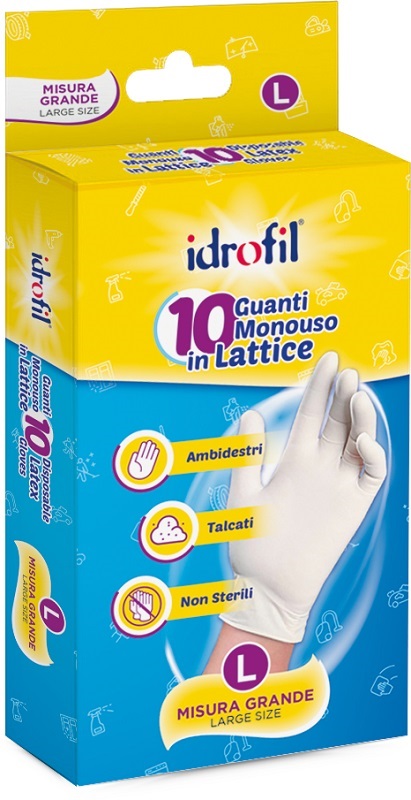 GUANTI IN VINILE L 10 PEZZI
