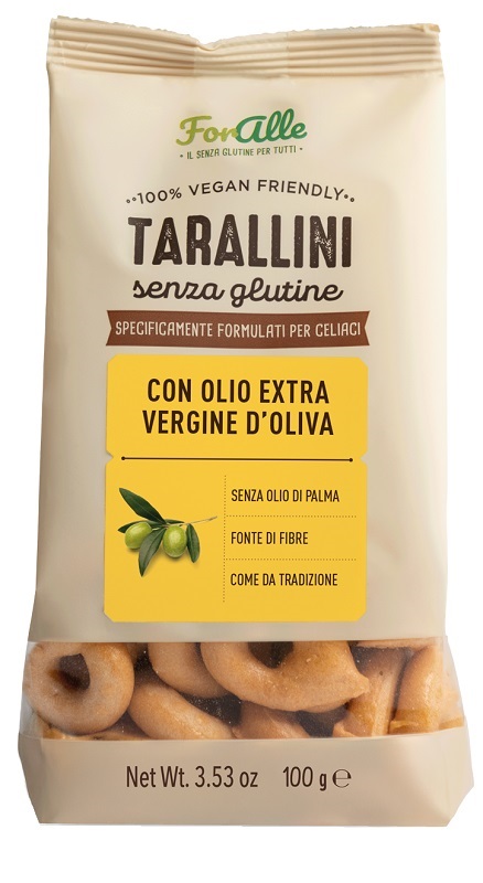 FORALLE TARALLINI SENZA GLUTINE CON OLIO EXTRA VERGINE D'OLIVA 100 G