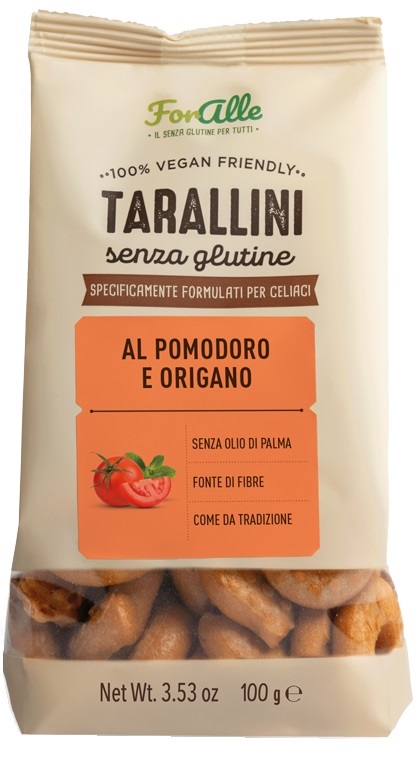 FORALLE TARALLINI SENZA GLUTINE POMODORO E ORIGANO 100 G
