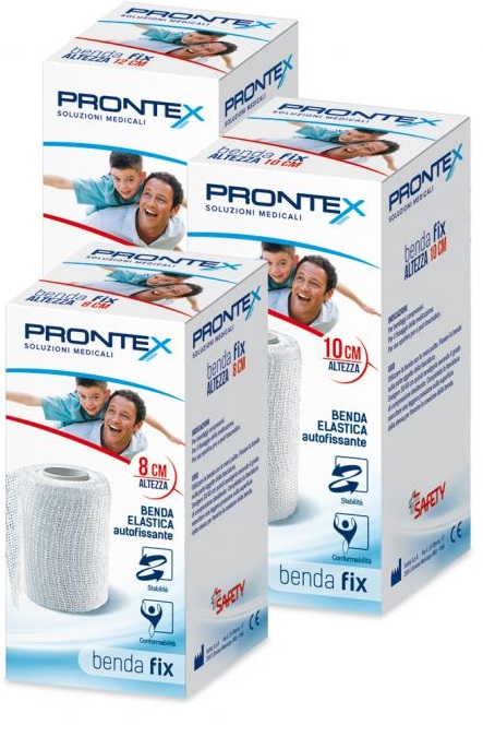 BENDA ELASTICA PRONTEX FIX AUTOFISSANTE 12 CM DI ALTEZZA PER4 METRI IN ESTENSIONE 1 PEZZO