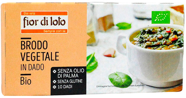 BRODO VEGETALE DADO SENZA PALMA SENZA GLUTINE 100 G