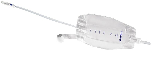 SACCA RACCOGLI URINA DA GAMBA A 3 CAMERE TUBO 45CM RITAGLIABILE 8 PEZZI