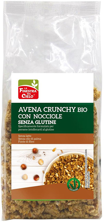 CRUNCHY SENZA GLUTINE AVENA E NOCCIOLA 250 G