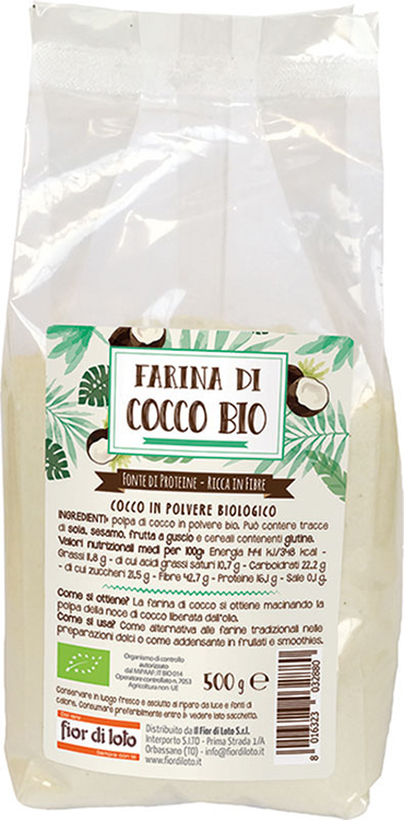 FIOR DI LOTO FARINA DI COCCO BIO 500 G