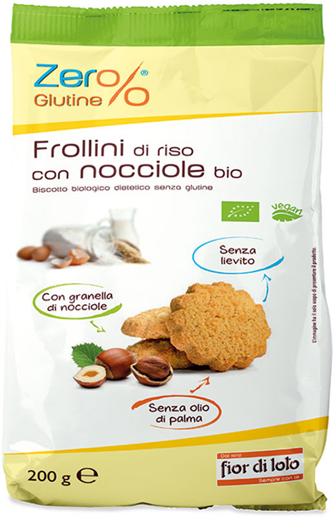 ZER%GLUTINE FROLLINI DI RISO CON NOCCIOLE SENZA GLUTINE 200G
