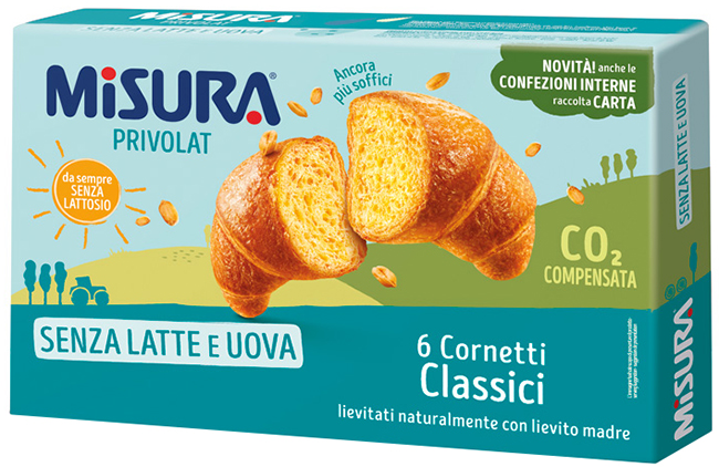 MISURA CORNETTI PRIVOLAT CLASSICO SENZA OLIO DI PALMA 240 G