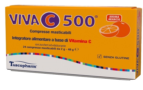 VIVA C 500 COMPRESSE MASTICABILI