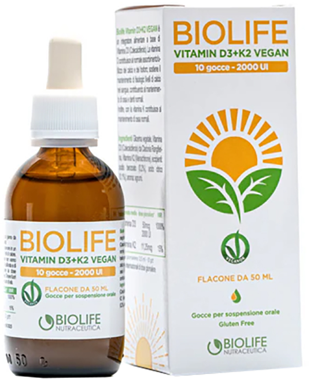 BIOLIFE VITAMIN D3+K2 VEGAN