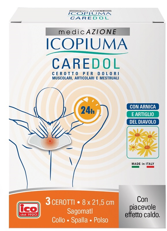 ICOPIUMA CAREDOL CEROTTO DOL COLLO-SPALLA-POLSO 3 PEZZI