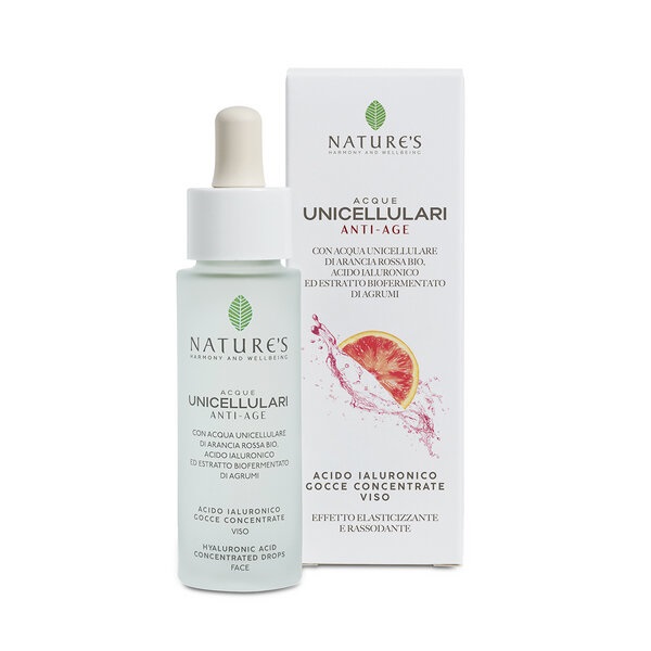 ACQUE UNICELLULARI ACIDO JALURONICO GOCCE VISO ANTI AGE ARANCIA ROSSA 30 ML