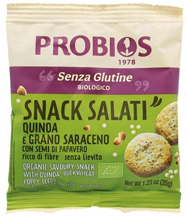 ALTRICEREALI SNACK QUINOA E GRANO SARACENO CON SEMI DI PAPAVERO 35 G