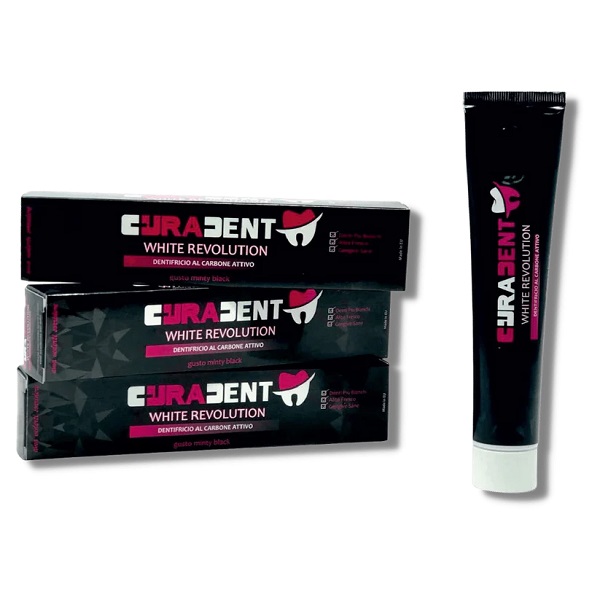 CURADENT DENTIFRICIO EXTREME WHITE SBIANCANTE AL CARBONE 75ML