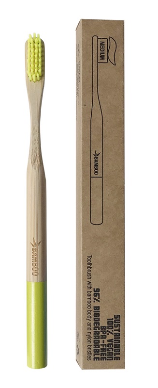 SPAZZOLINO BAMBOO MEDIUM LIME